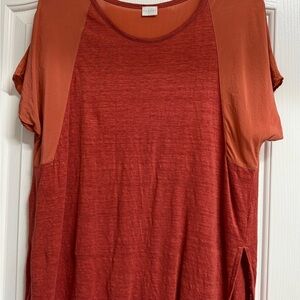 Poetry Burnt Orange Short Sleeve Top